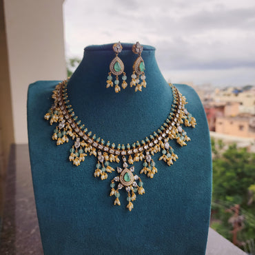 Moissanite and doublet muvvala haram