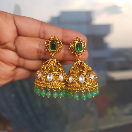 Green stone antique jumkha