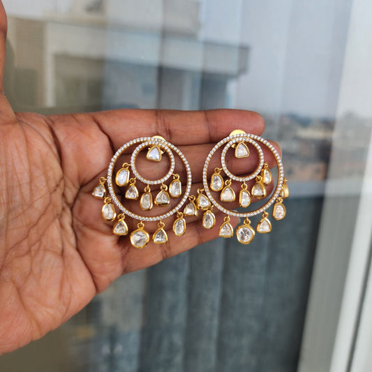 Medium size layered polki chandbalis