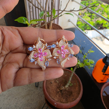 Varuna- micro stones set studs