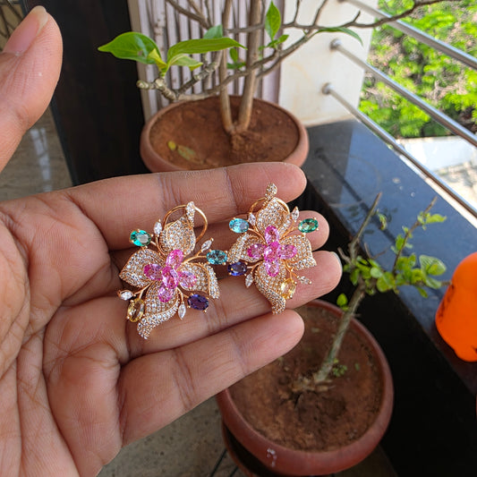 Varuna- micro stones set studs