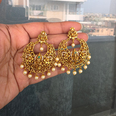 Ganesha antique chandbalis