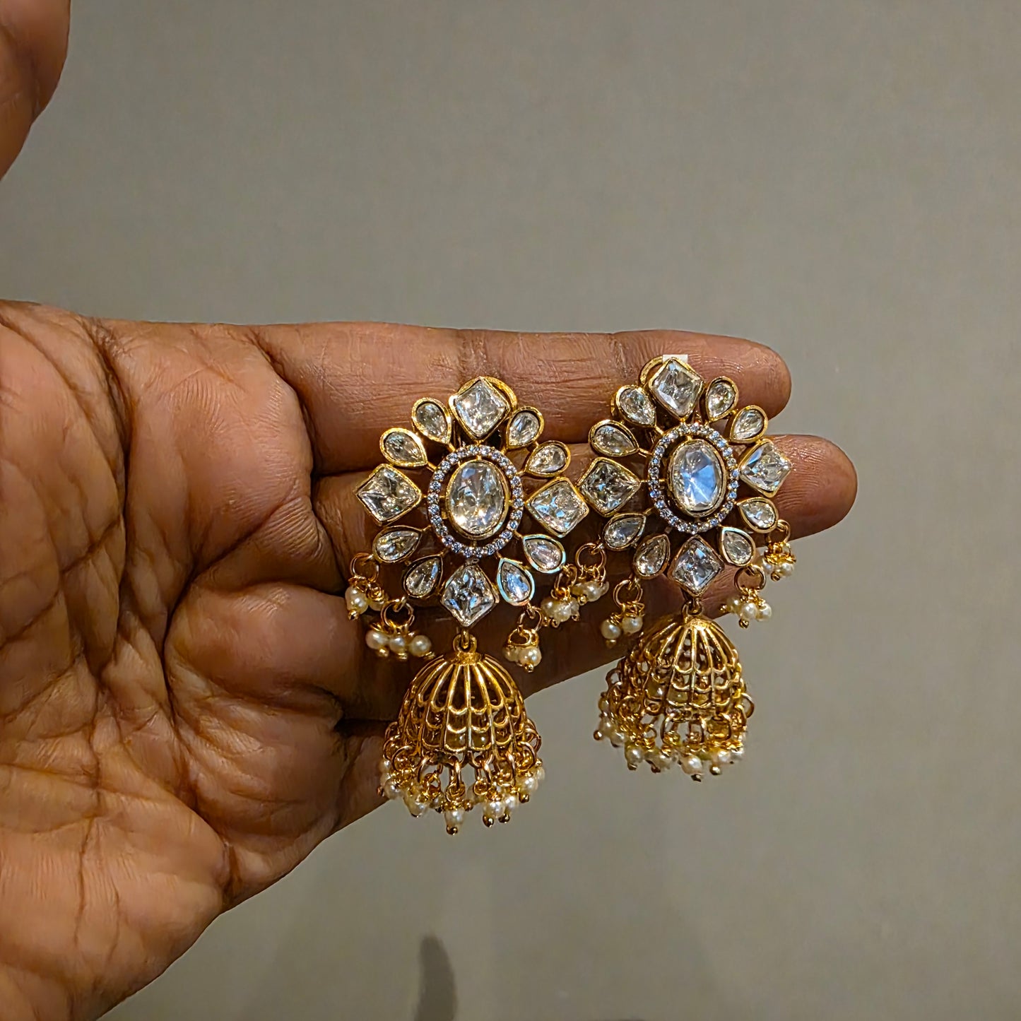 Kavya- polki studed jumkha