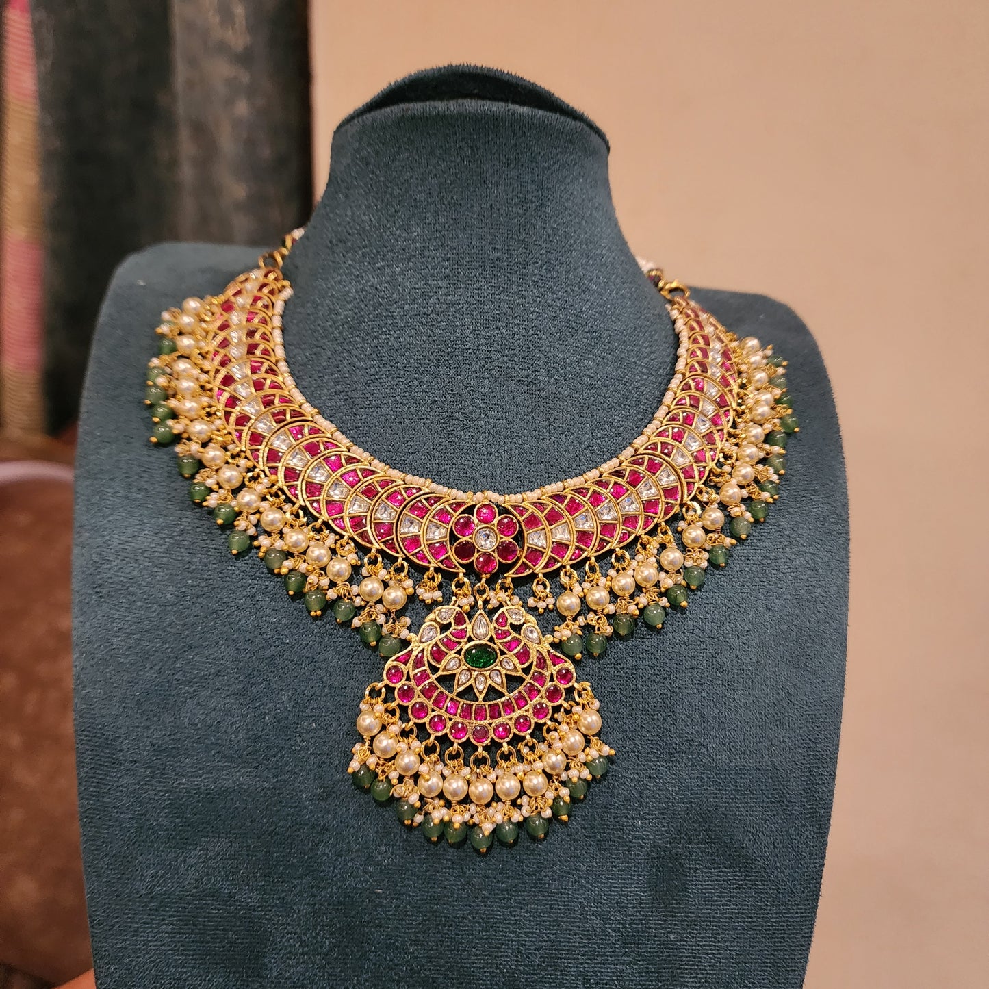 Indurekha- jadau necklace