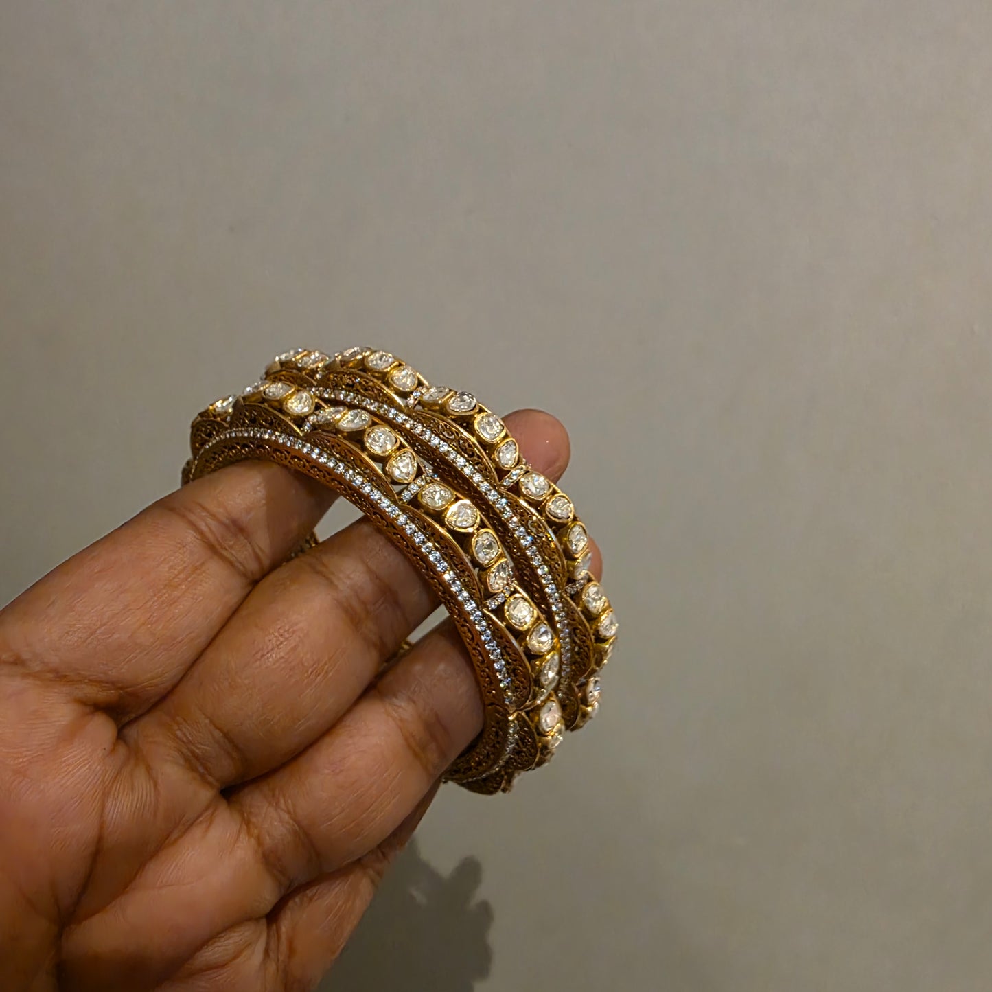 Supritha- curvy polki bangles-openable