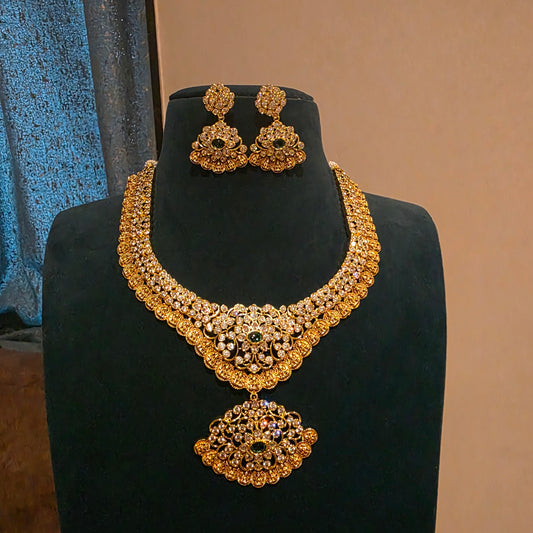 Ramya- short ad and kasu neckset