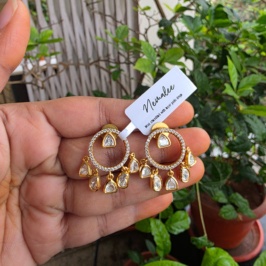 Mini polki layered chandbalis