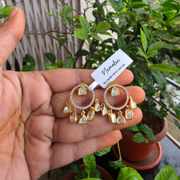 Mini polki layered chandbalis