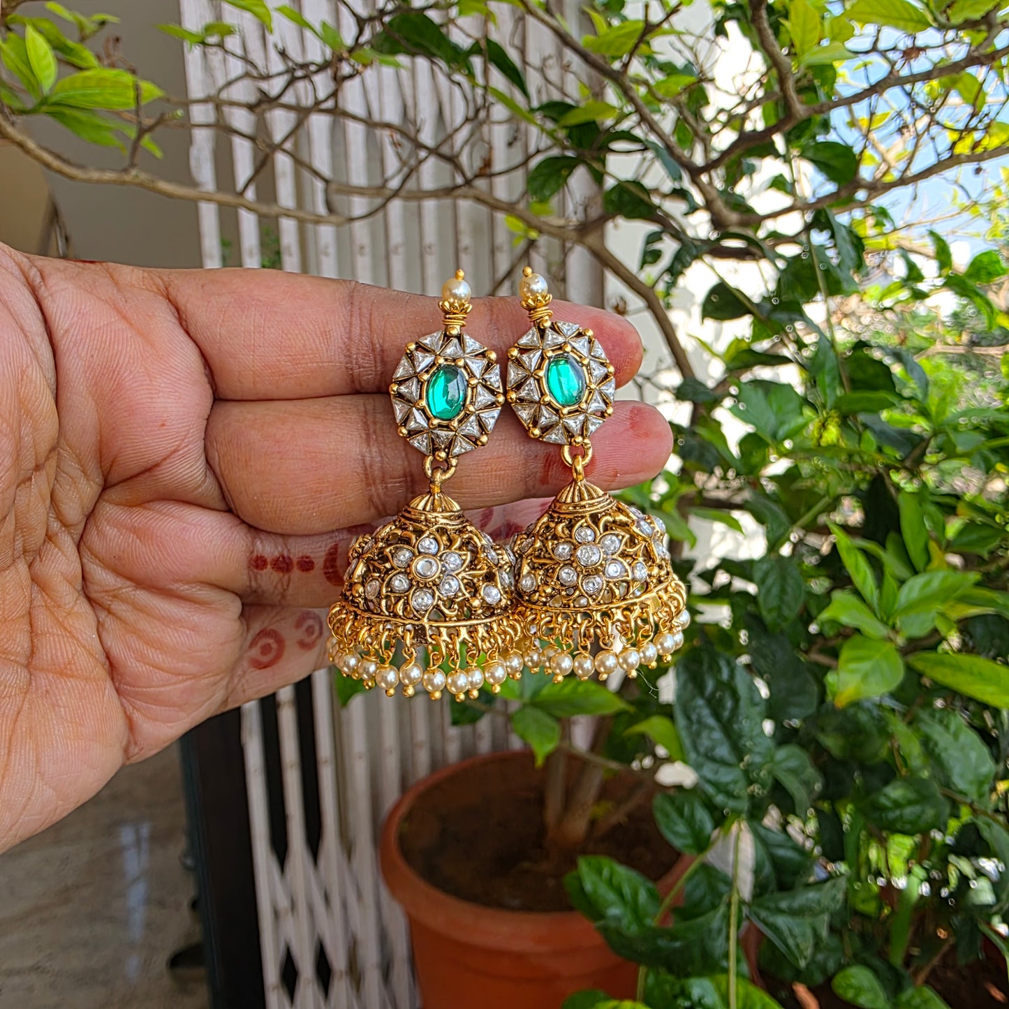 Saumya- jalebi kundan neckset