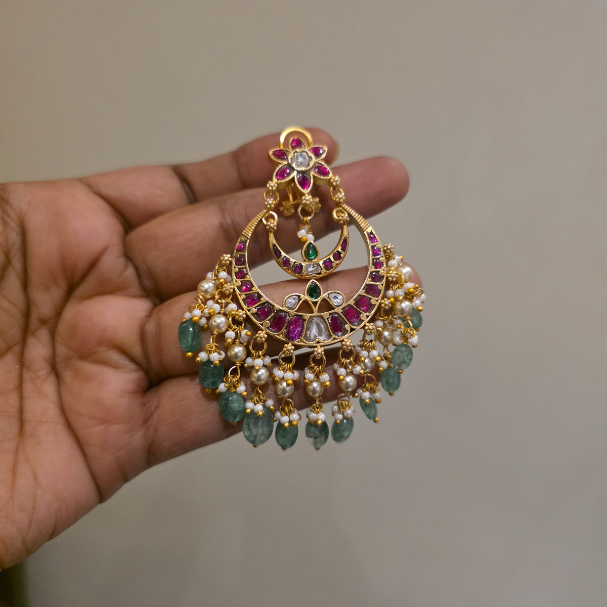 Chanchala- jadau chandbalis
