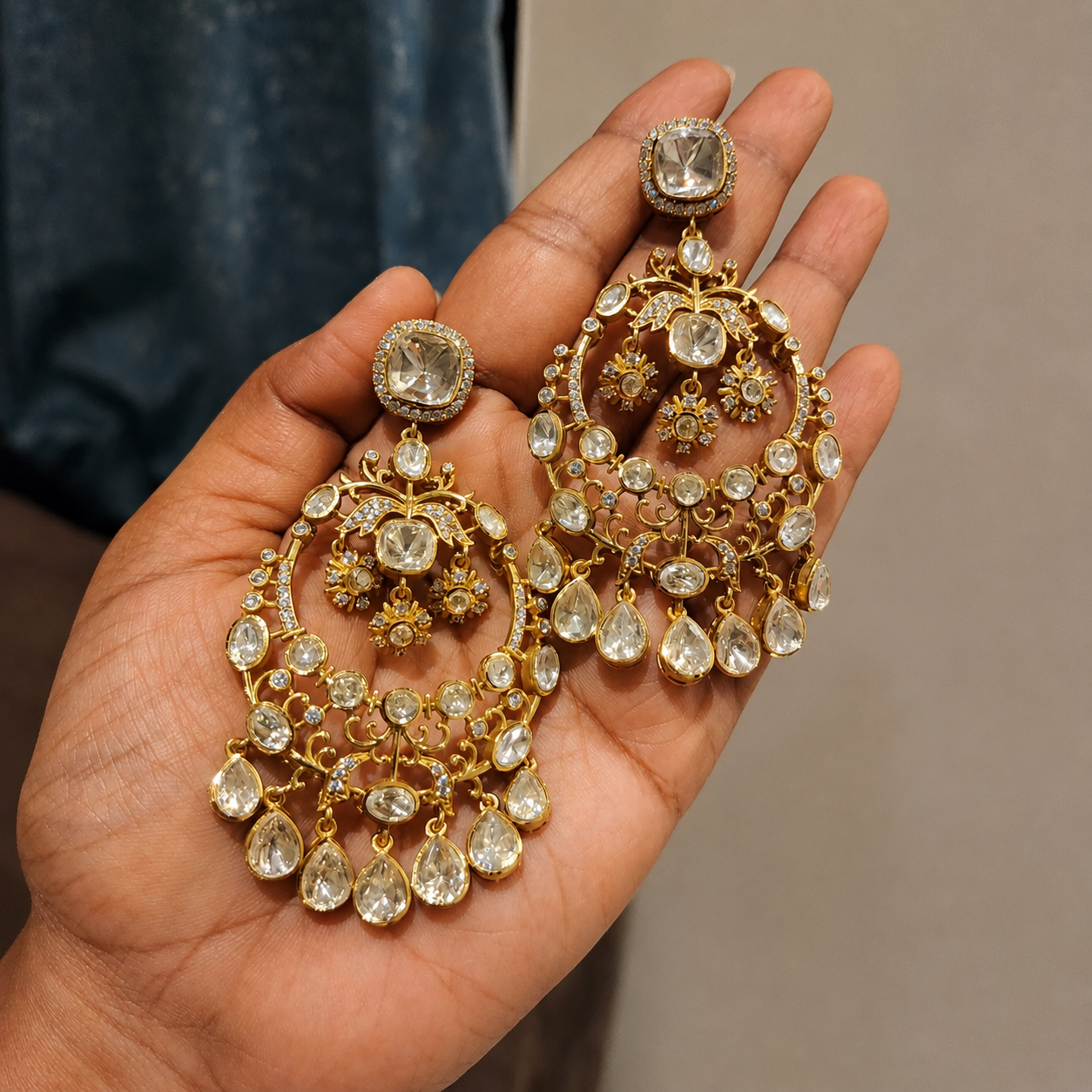 Chandini polki chandbalis