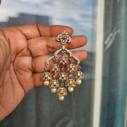 Jhanvi-layered earrings