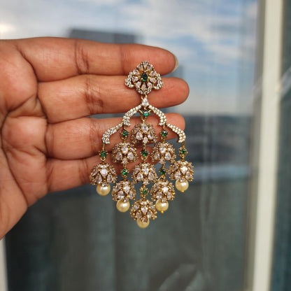 Jhanvi-layered earrings
