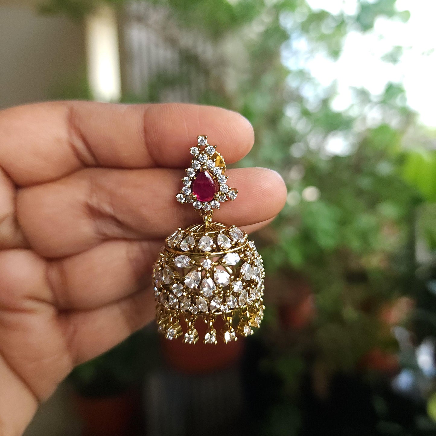 Cz stone jumkha with victorian