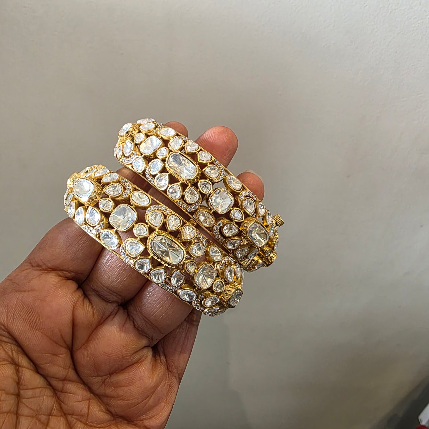 Sia-polki moissanite bangles