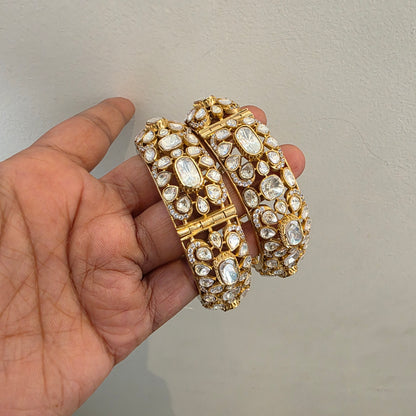 Sia-polki moissanite bangles