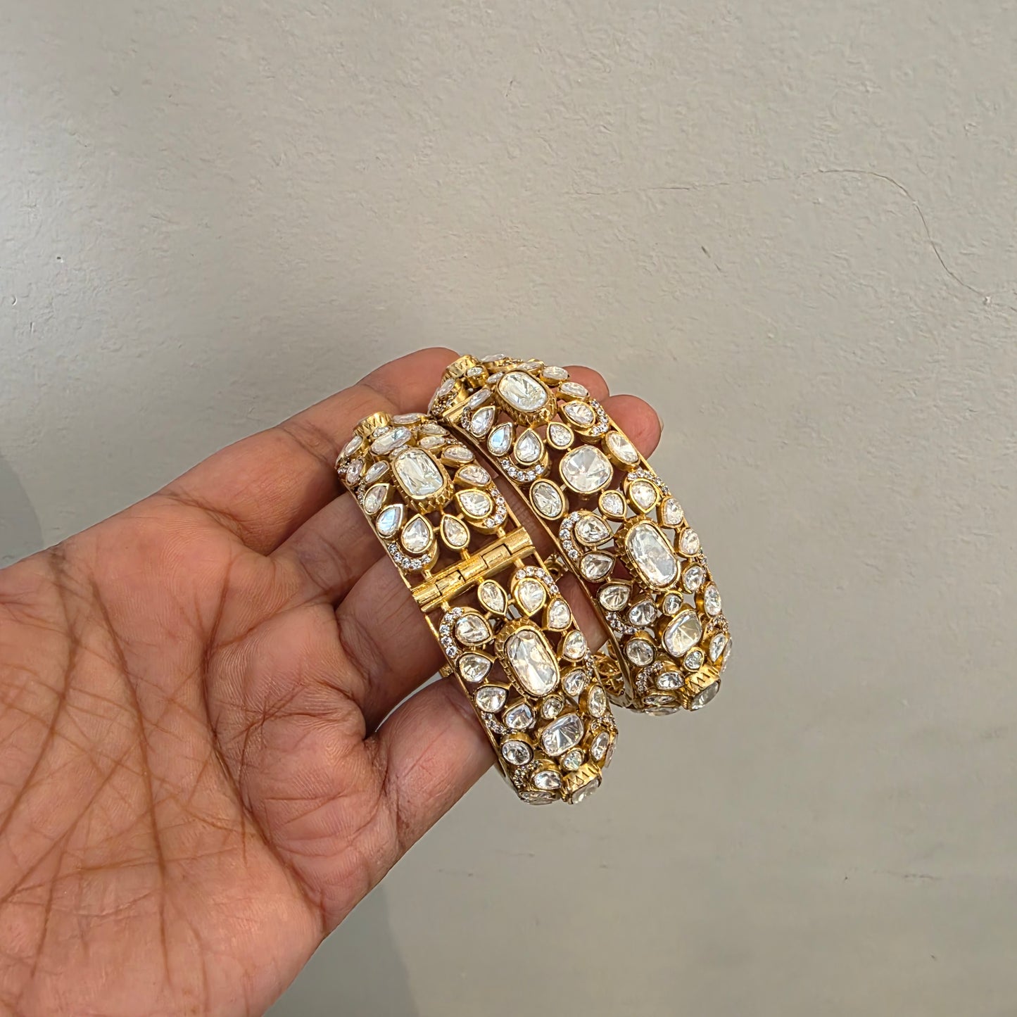 Sia-polki moissanite bangles