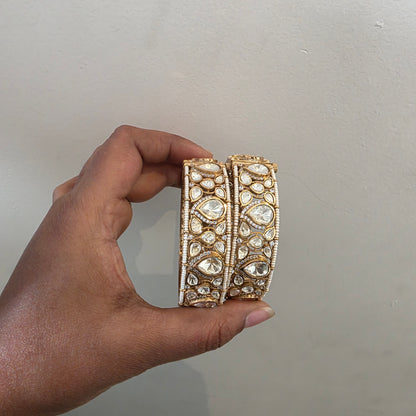 Kanak moissanite polki bangles