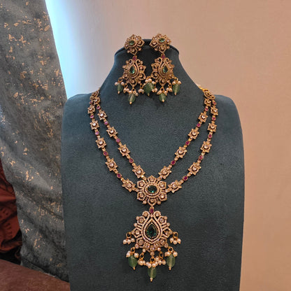Bhama- layered victorian neckset