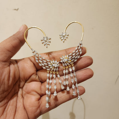 Karnika- diamond lookalike earcusffs