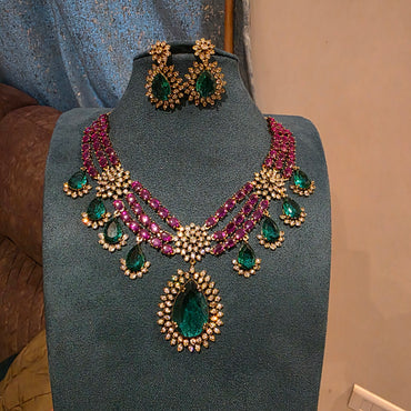 Indrani- three layered victorian neckset