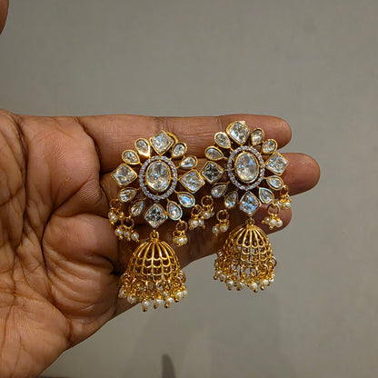 Kavya- polki studed jumkha