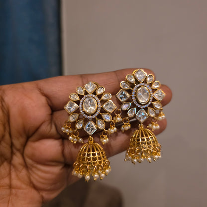 Kavya- polki studed jumkha