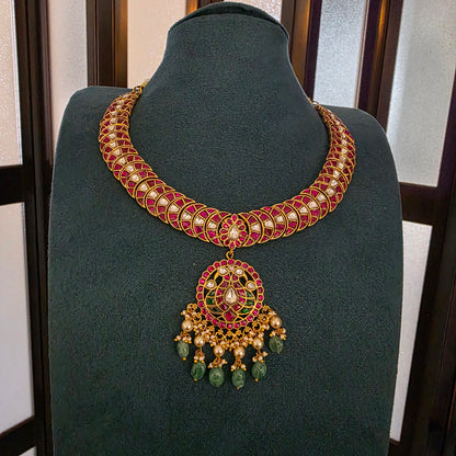 Kundana- jadau kundan neckset