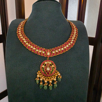 Kundana- jadau kundan neckset