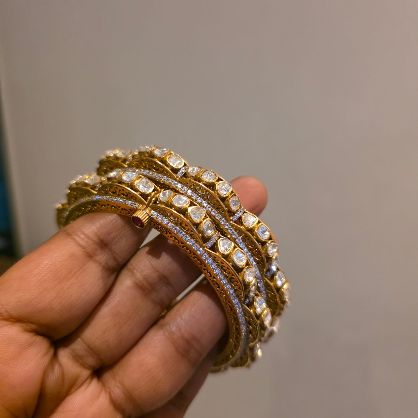 Supritha- curvy polki bangles-openable