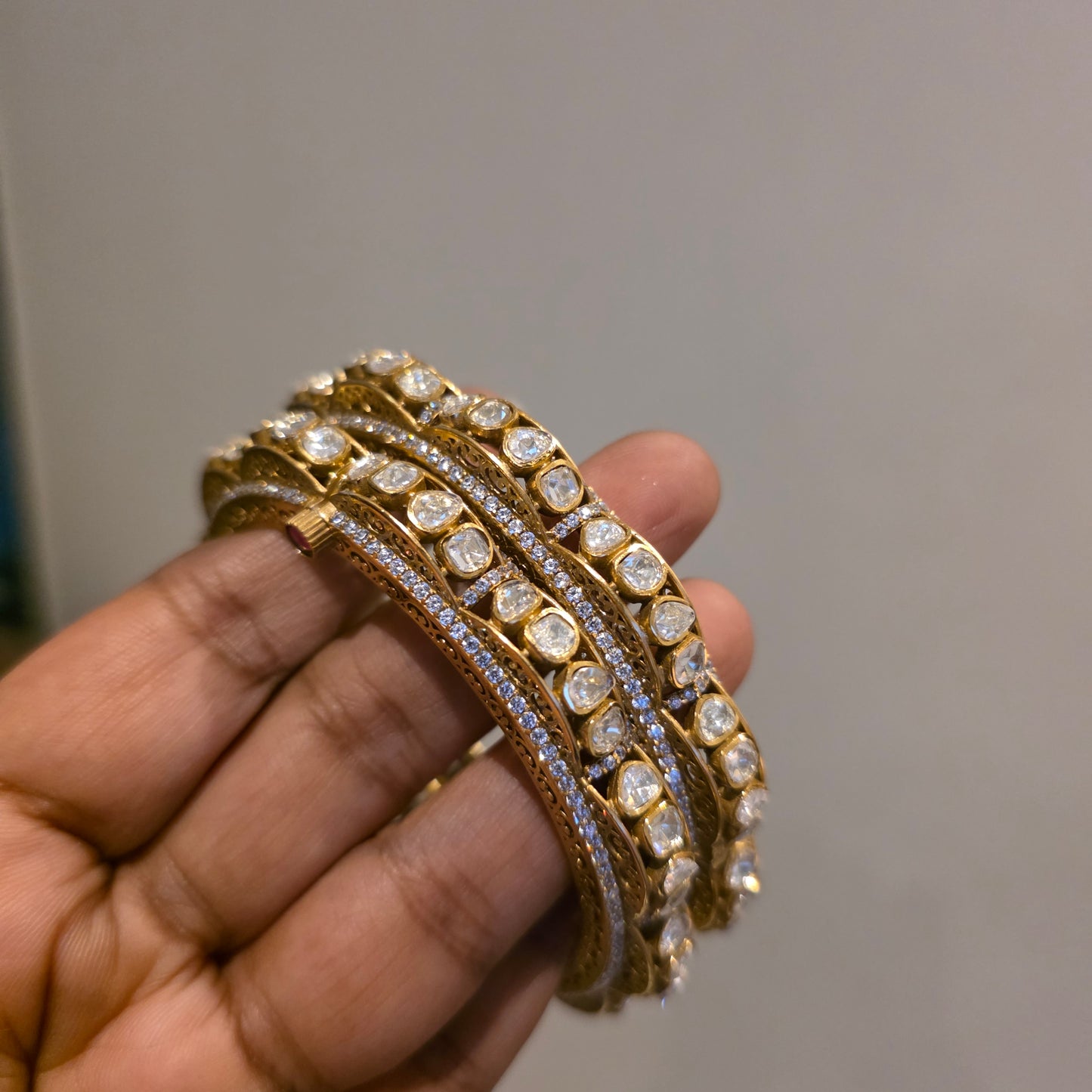 Supritha- curvy polki bangles-openable