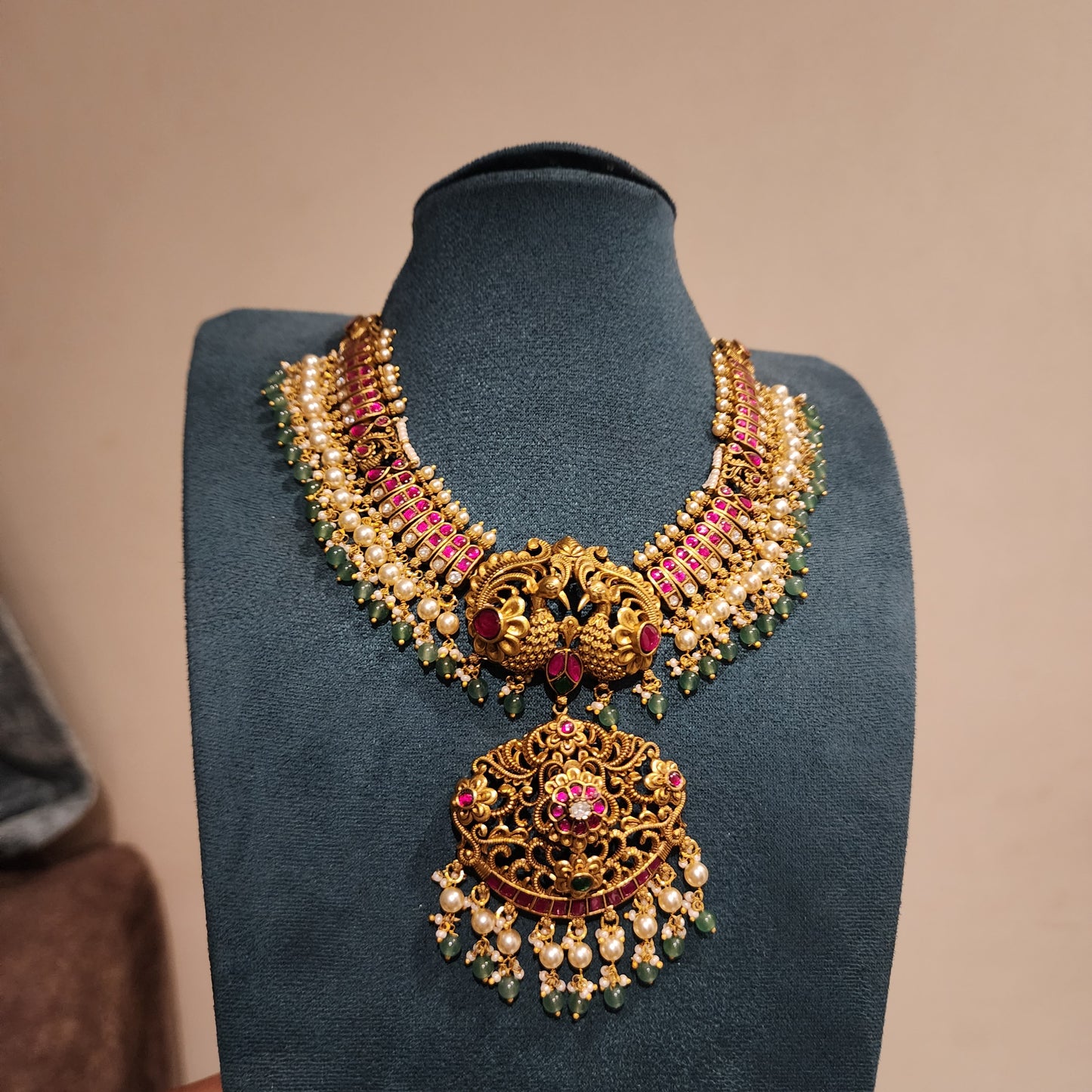 Kaamya- nakshi antique jadau kundan necklace