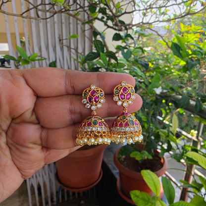 Praneetha- kempstones 2 layered neckset