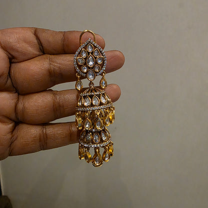 Suvarna- polki double layered jumkha