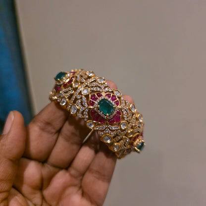Mansi- polki and doublet openable kada