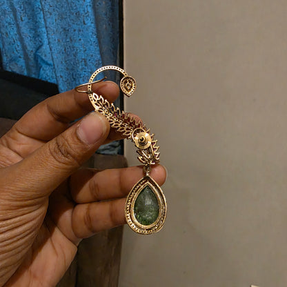 Pankhuri- doublet and polki earcuffs