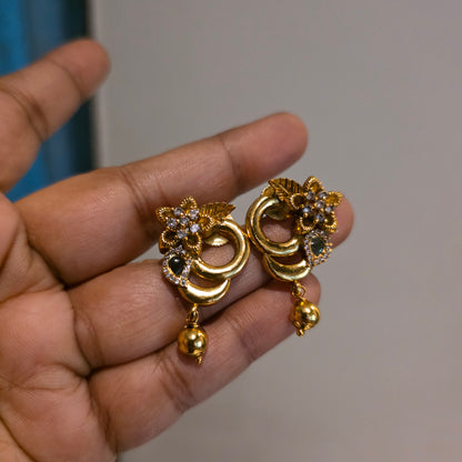 Bhavya- antique gold plated neckset