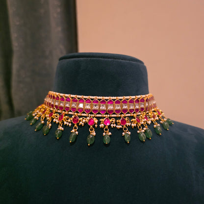 Mallika- flexible jadau choker