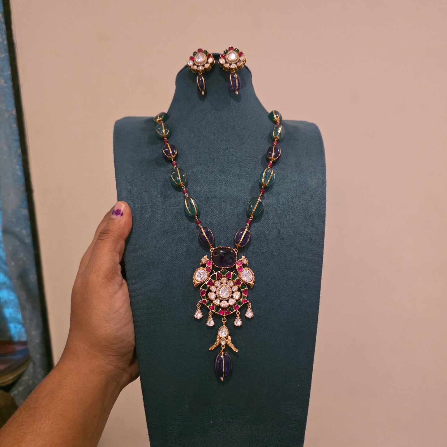 Shamantaka- fusion style neckset