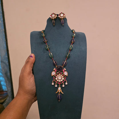Shamantaka- fusion style neckset