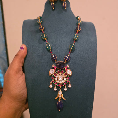 Shamantaka- fusion style neckset