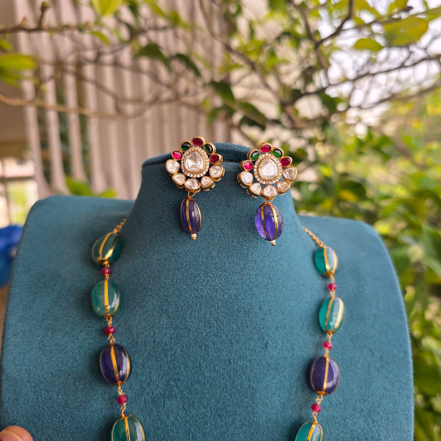 Shamantaka- fusion style neckset