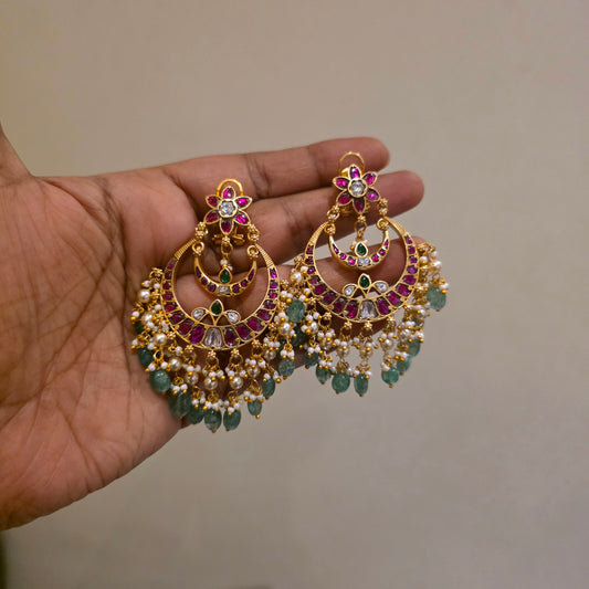 Chanchala- jadau chandbalis