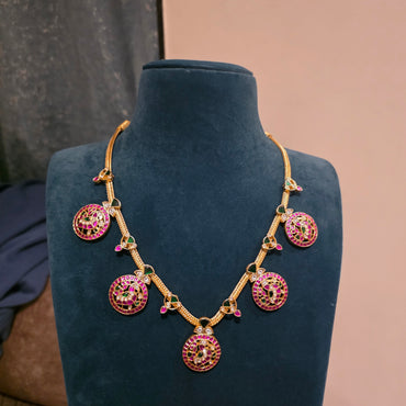 Shringar- 3 layeres of jadau necklaces