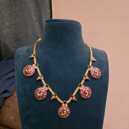 Shringar- 3 layeres of jadau necklaces