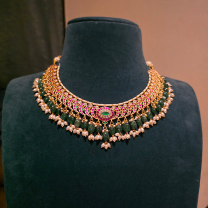 Shringar- 3 layeres of jadau necklaces