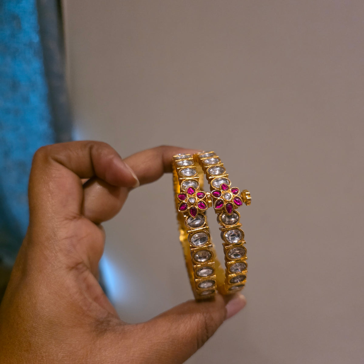 Bhanu- jadau kundan bangles(pair)