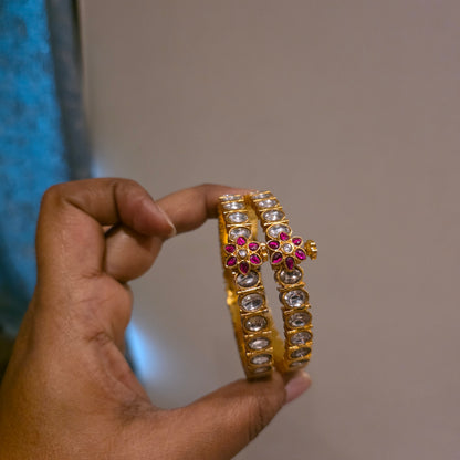 Bhanu- jadau kundan bangles(pair)