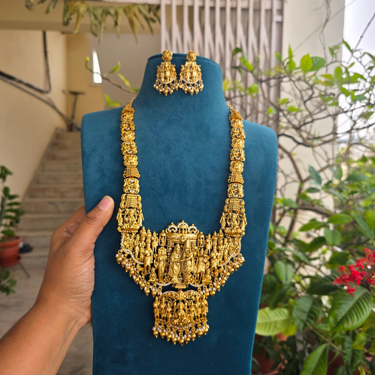 kalyanam-  antique long haram