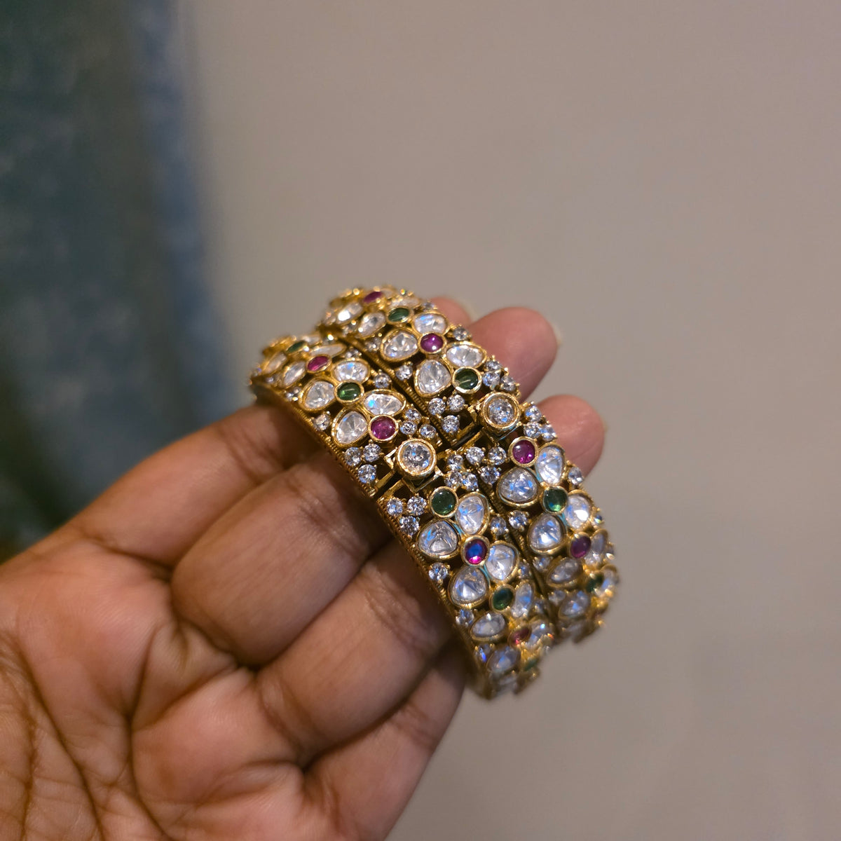 Menaka- moissanite bangles(pair)